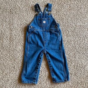 Carhartt denim overalls, size 24M